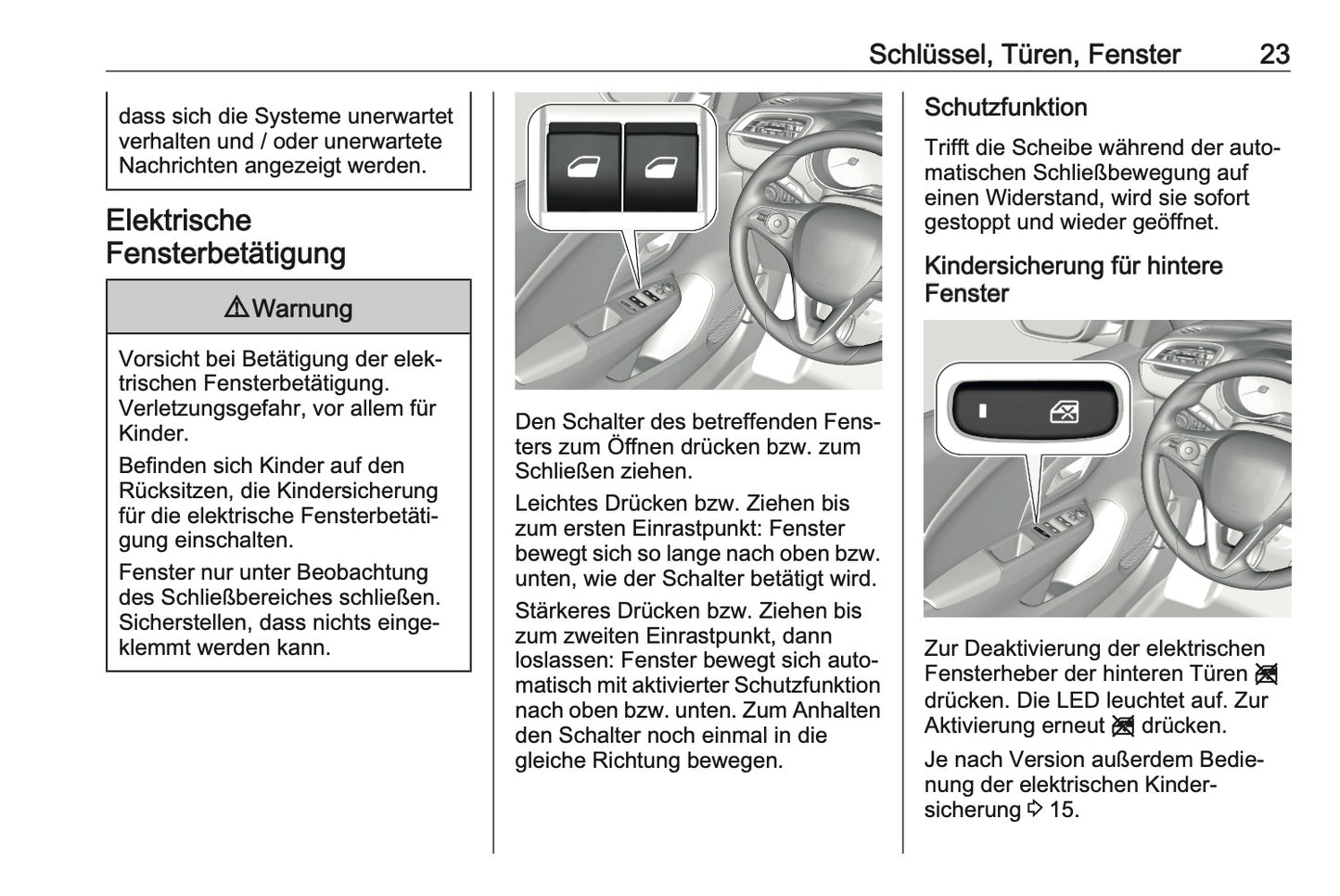 2023-2025 Opel Corsa Owner's Manual | German