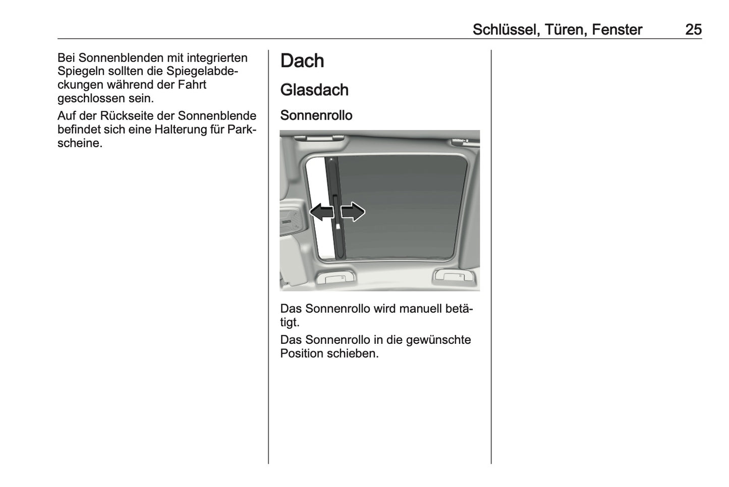 2023-2025 Opel Corsa Owner's Manual | German