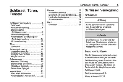 2023-2025 Opel Corsa Owner's Manual | German