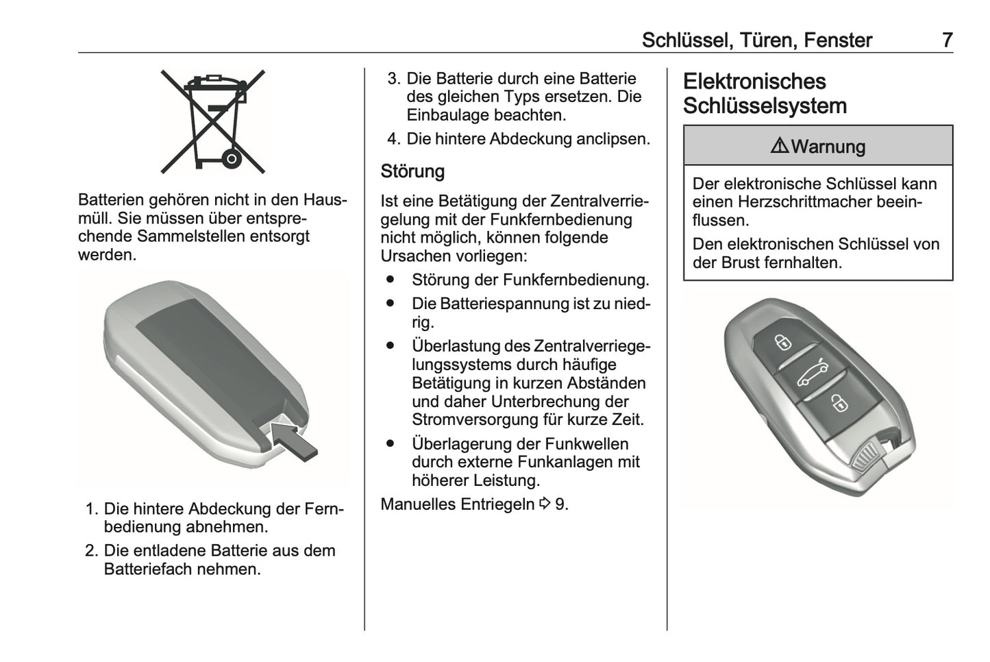 2023-2025 Opel Corsa Owner's Manual | German