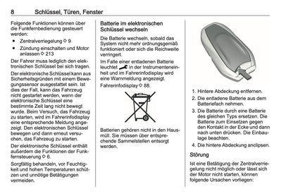 2023-2025 Opel Corsa Owner's Manual | German