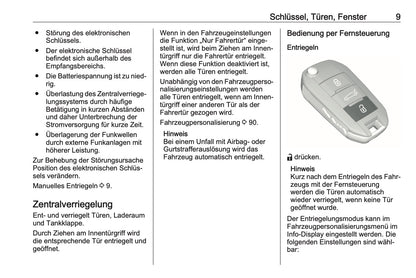 2023-2025 Opel Corsa Owner's Manual | German