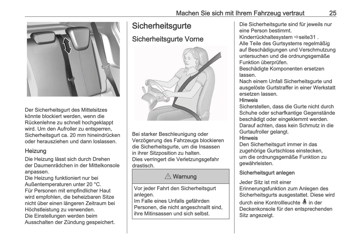 2025 Opel Corsa Owner's Manual | German