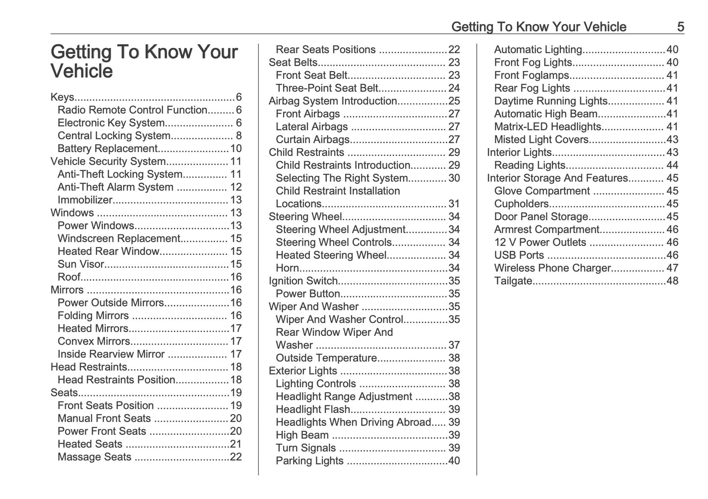 2025 Opel Corsa Owner's Manual | English