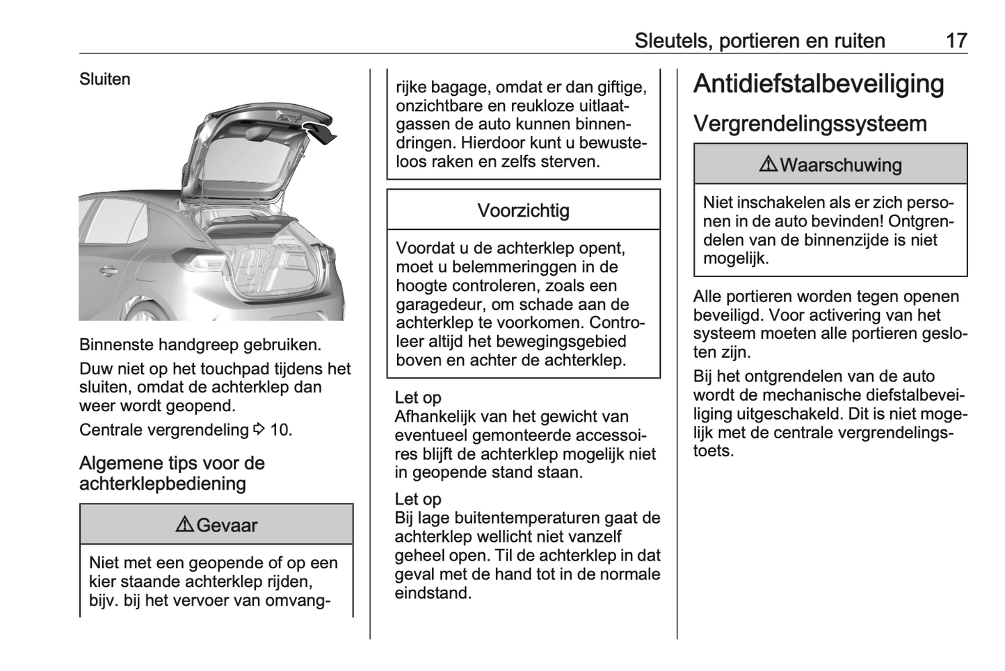 2023 Opel Corsa/Corsa-e Gebruikershandleiding | Nederlands