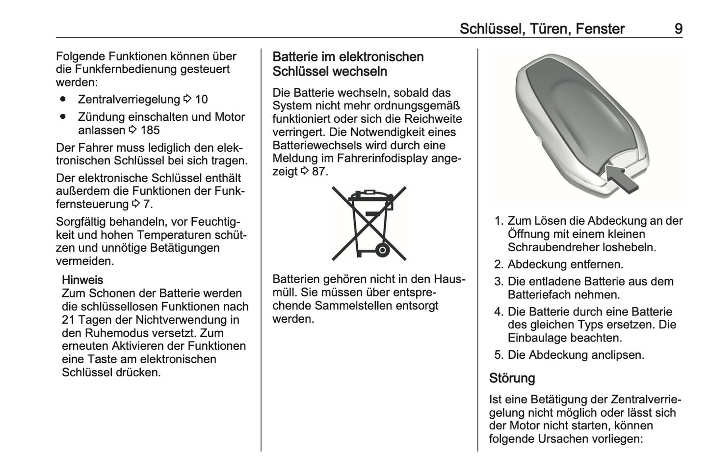 2023-2024 Opel Crossland Owner's Manual | German