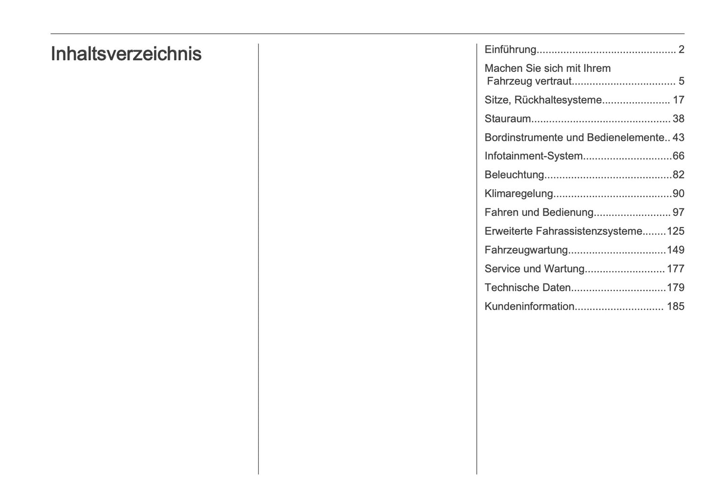 2025 Opel Frontera Owner's Manual | German