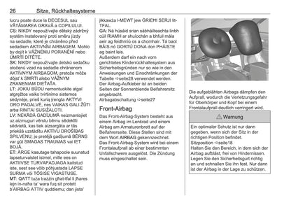 2025 Opel Frontera Owner's Manual | German