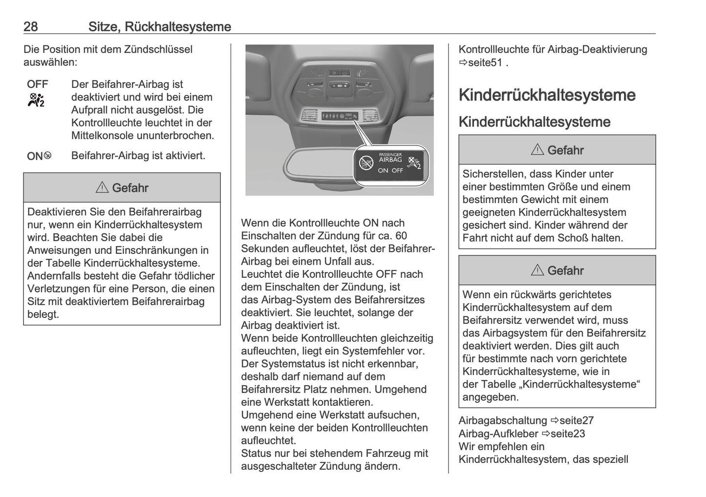 2025 Opel Frontera Owner's Manual | German