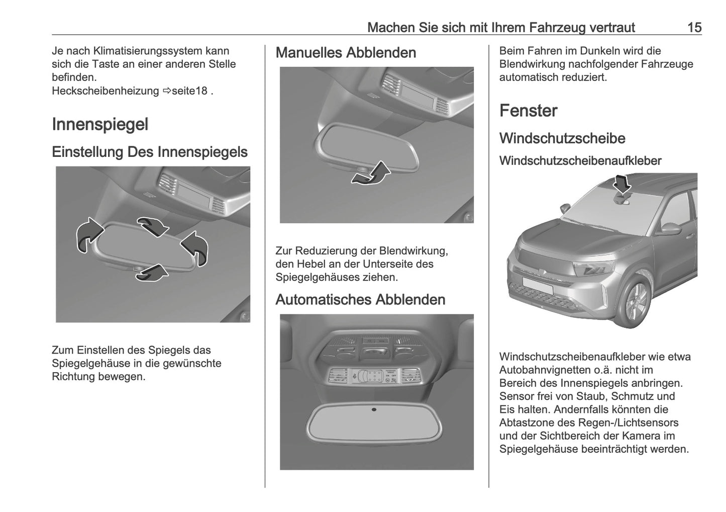 2025-2026 Opel Frontera Owner's Manual | German
