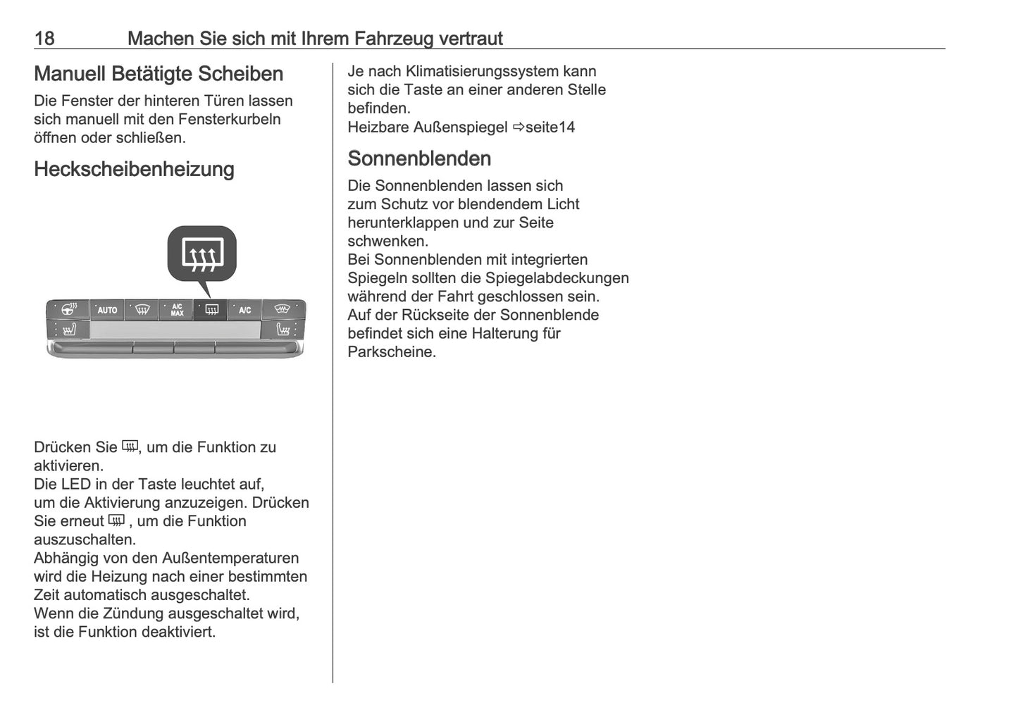 2025-2026 Opel Frontera Owner's Manual | German