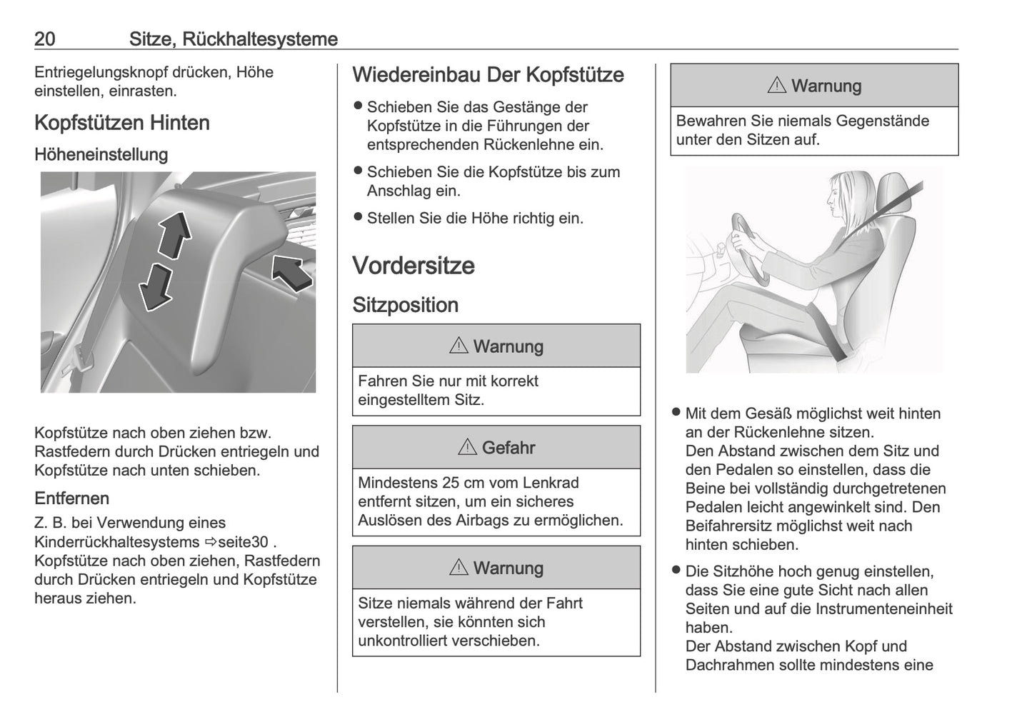 2025-2026 Opel Frontera Owner's Manual | German