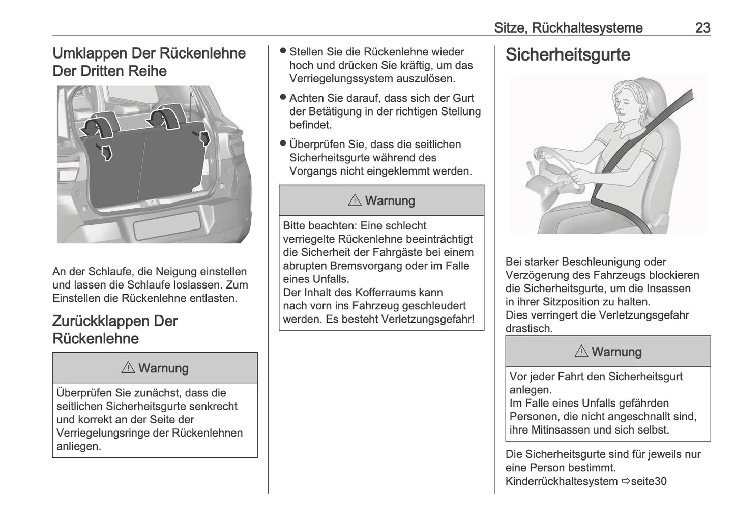 2025-2026 Opel Frontera Owner's Manual | German