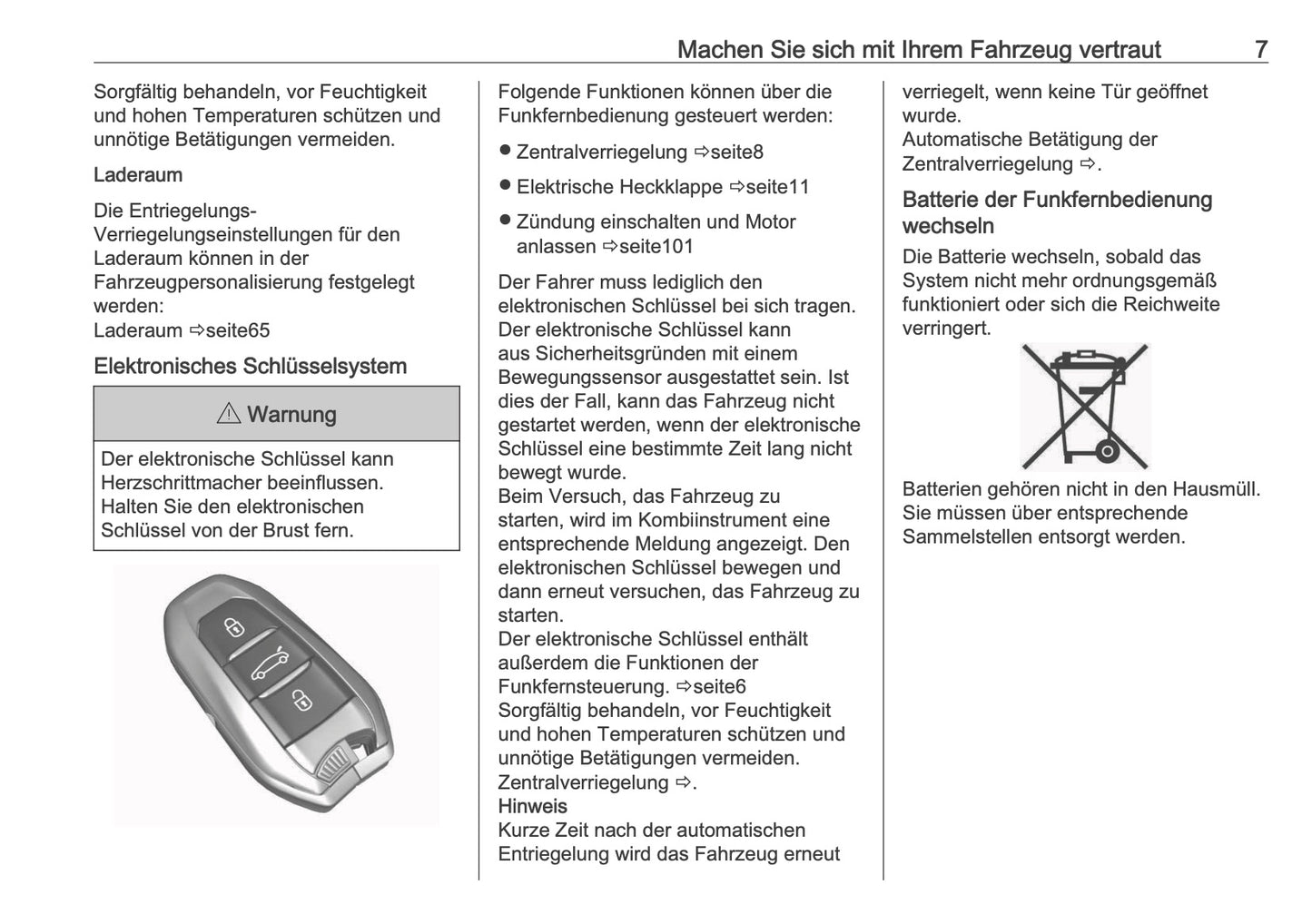 2025-2026 Opel Frontera Owner's Manual | German