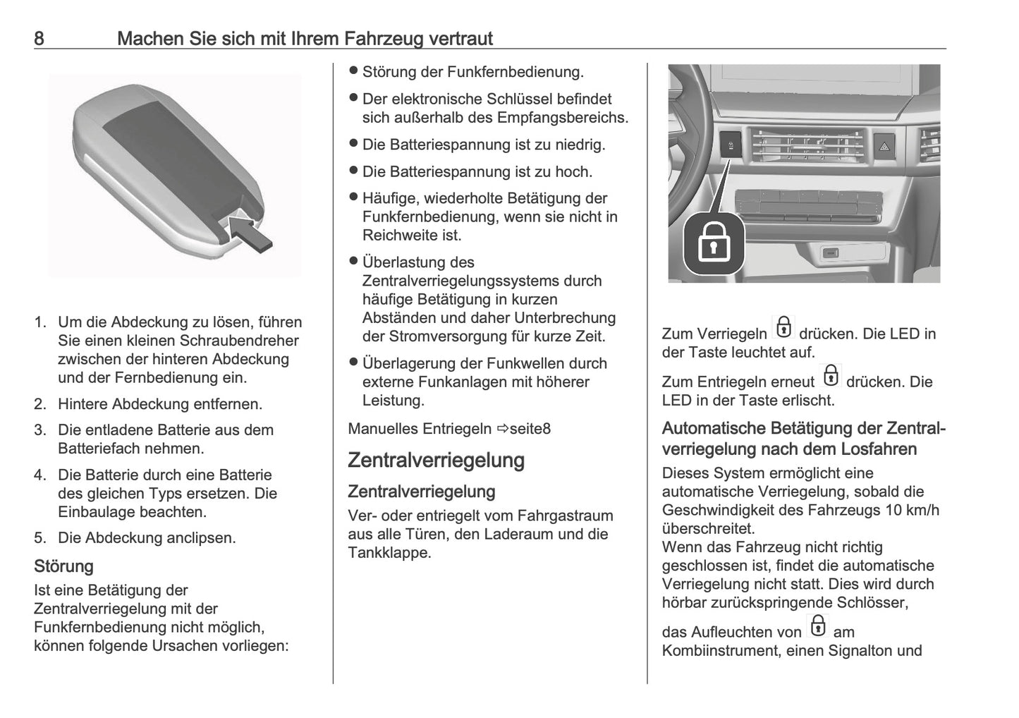 2025-2026 Opel Frontera Owner's Manual | German