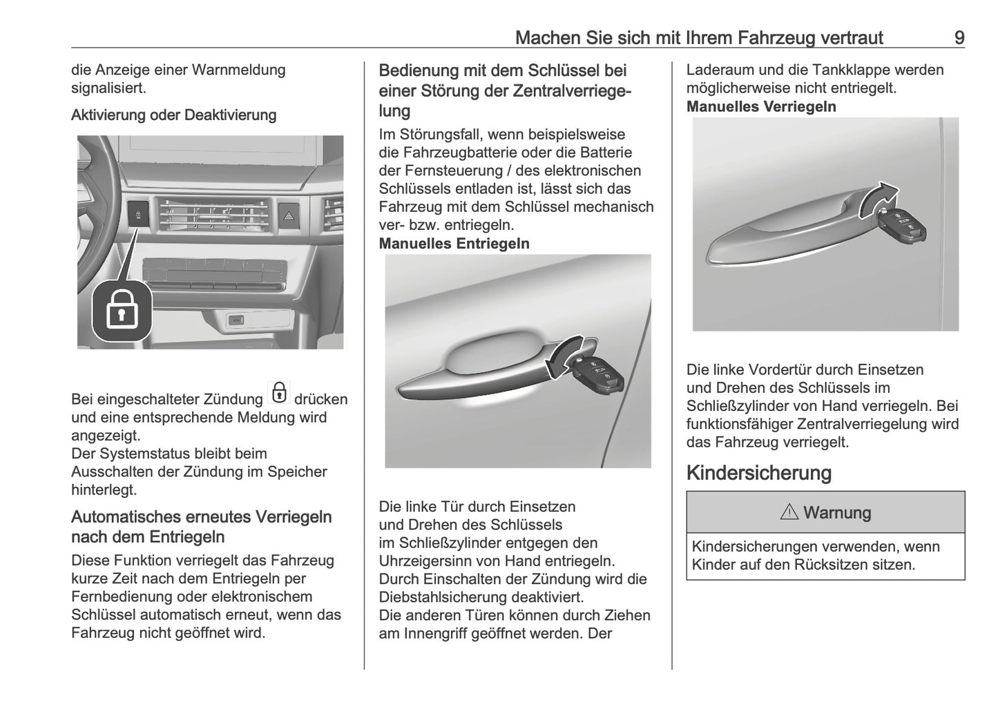 2025-2026 Opel Frontera Owner's Manual | German