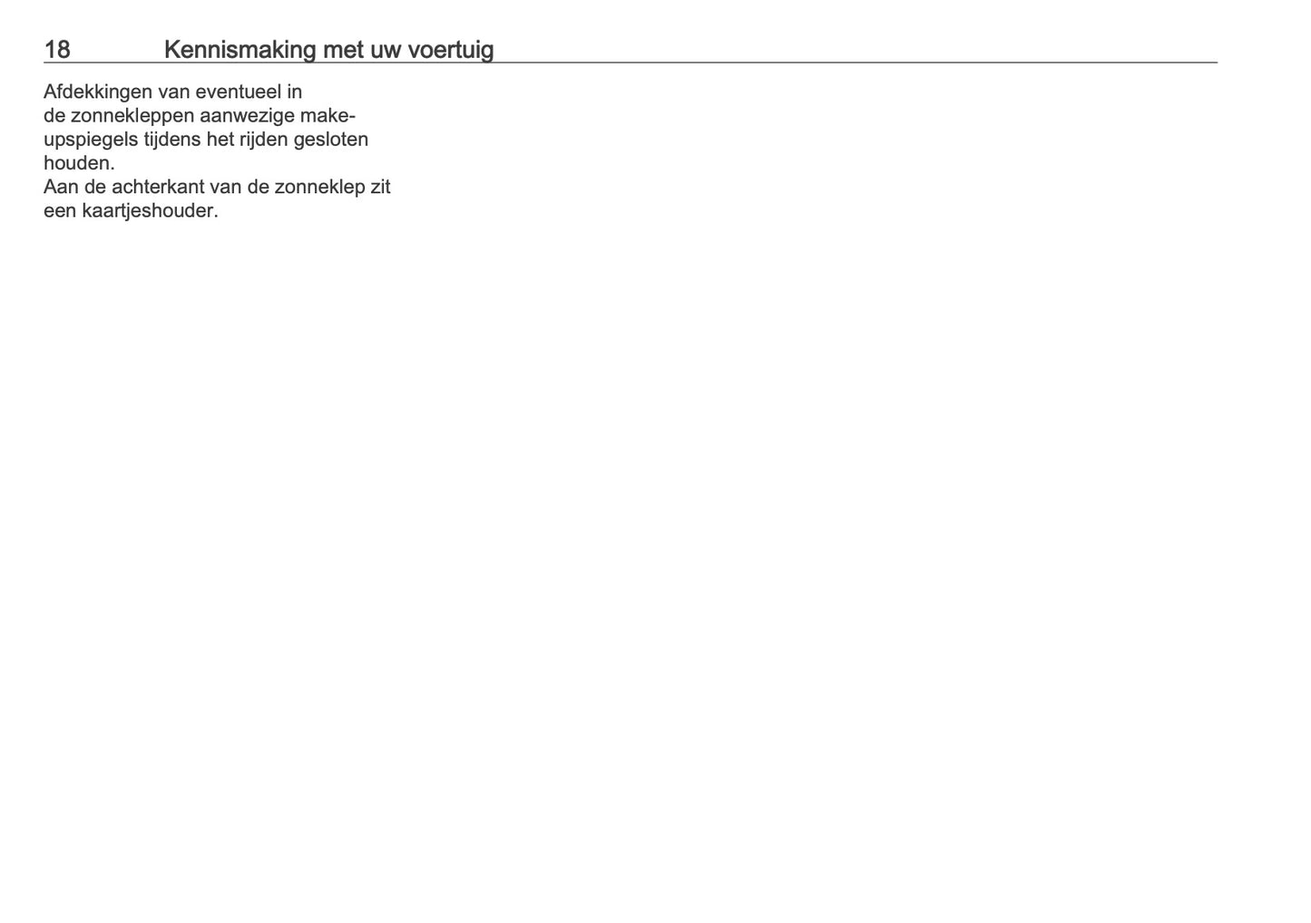 2025-2026 Opel Frontera Owner's Manual | Dutch