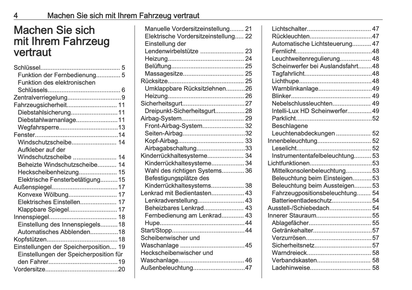 2024-2025 Opel Grandland Owner's Manual | German