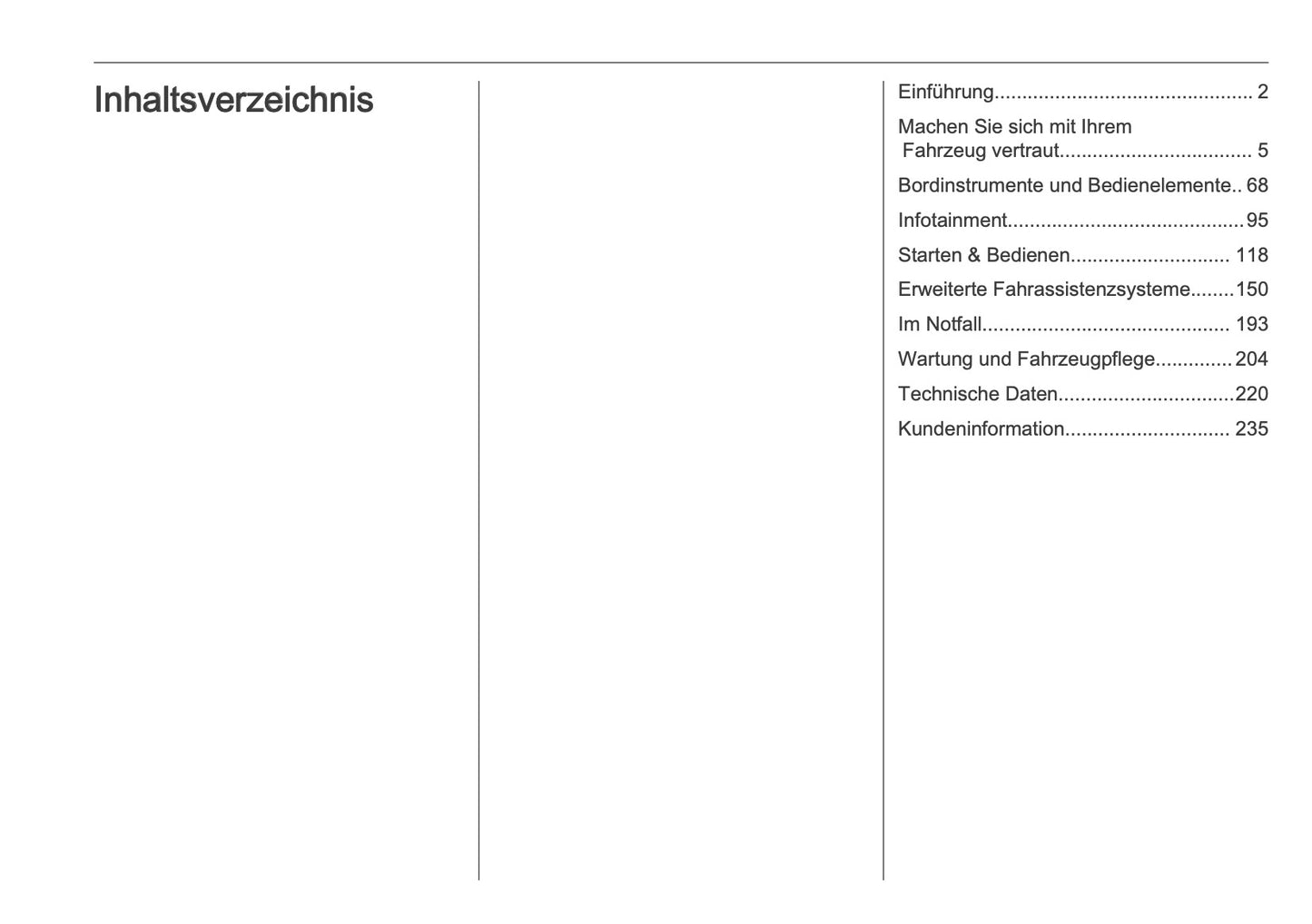 2025 Opel Grandland Owner's Manual | German