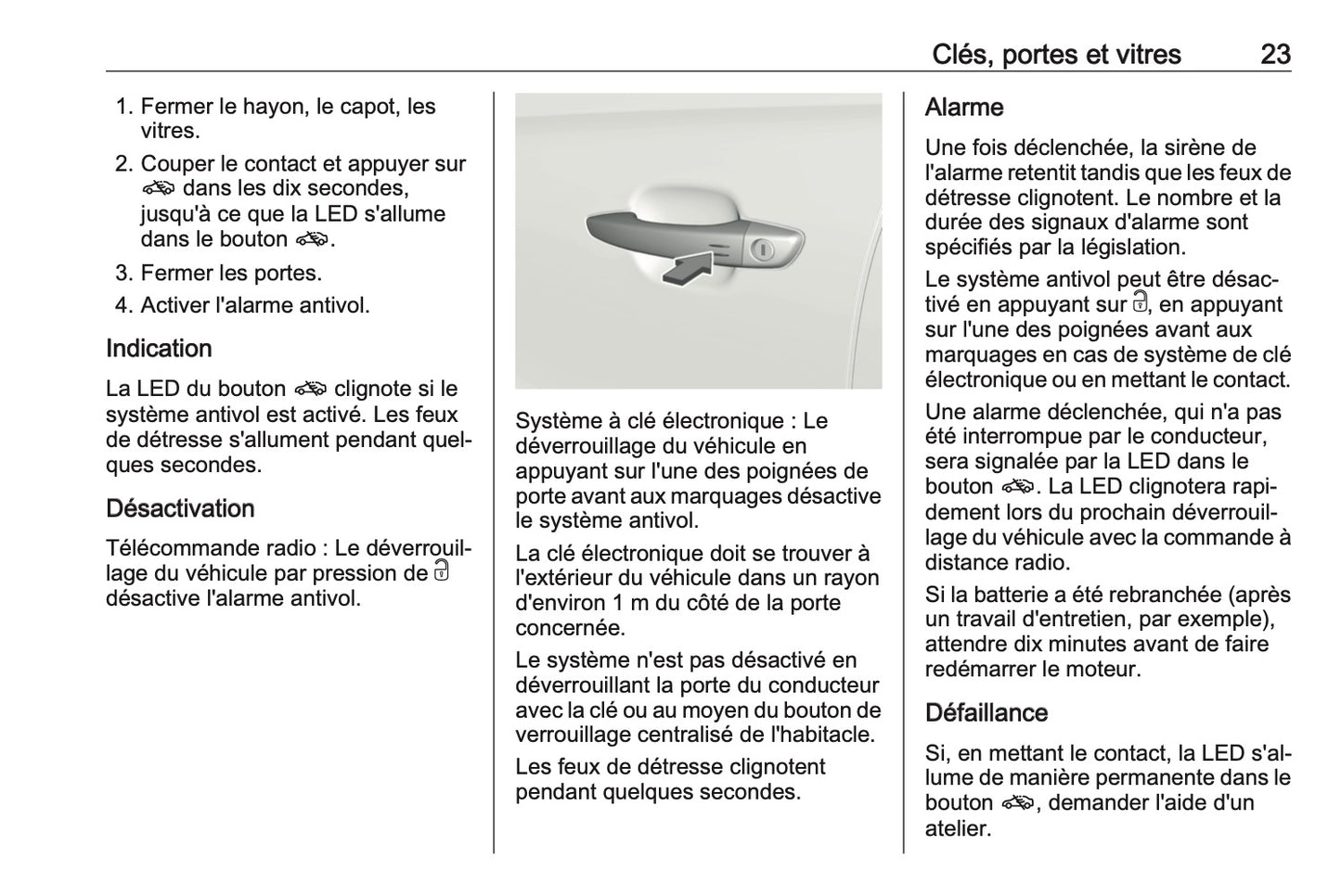 2023 Opel Grandland Owner's Manual | French