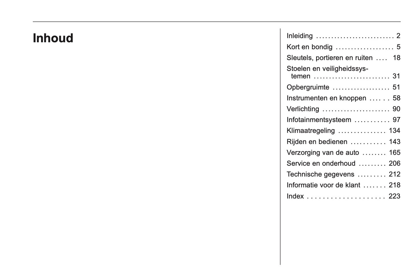 2016 Opel Karl Owner's Manual | Dutch