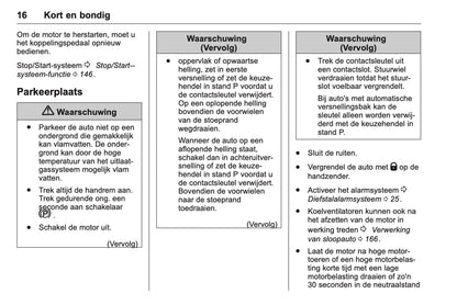 2016 Opel Karl Owner's Manual | Dutch