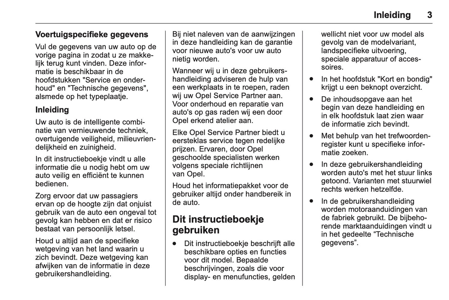2016 Opel Karl Owner's Manual | Dutch