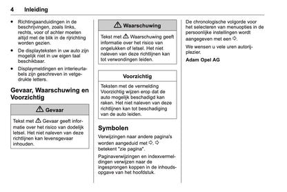 2016 Opel Karl Owner's Manual | Dutch