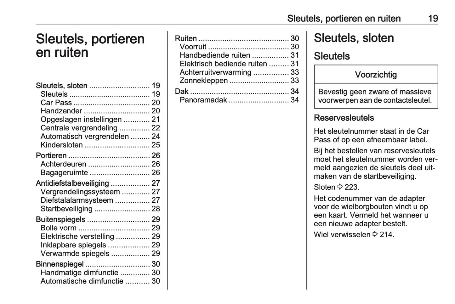 2016-2017 Opel Meriva Gebruikershandleiding | Nederlands