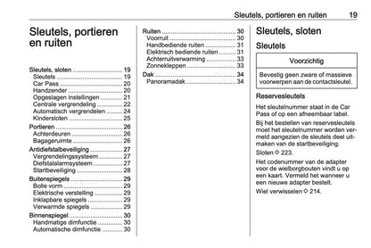 2016-2017 Opel Meriva Gebruikershandleiding | Nederlands