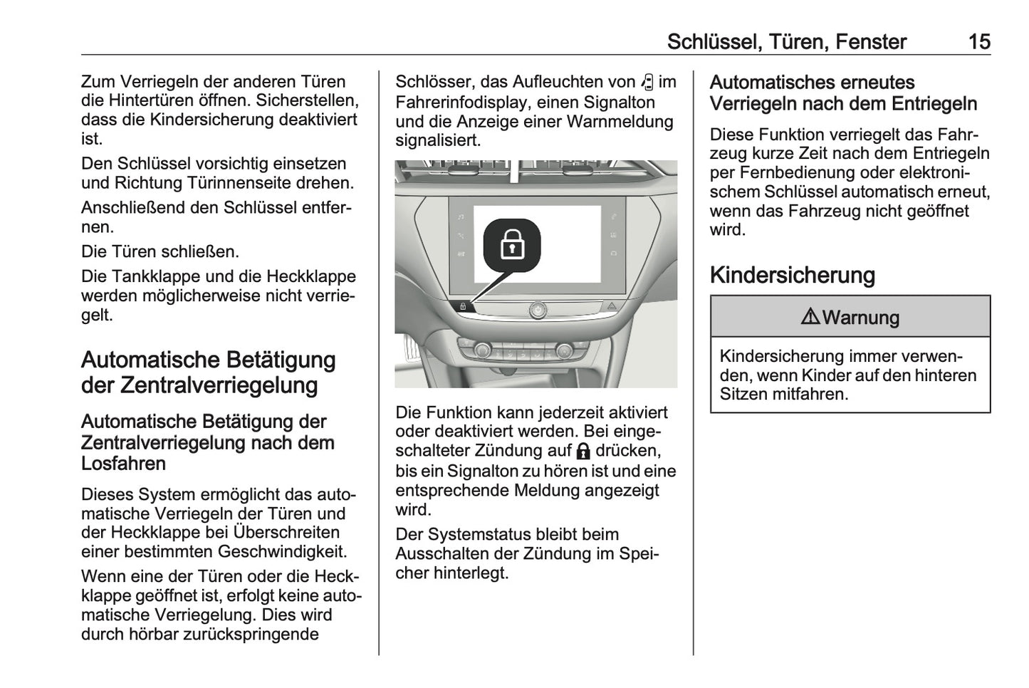2024 Opel Mokka Owner's Manual | German