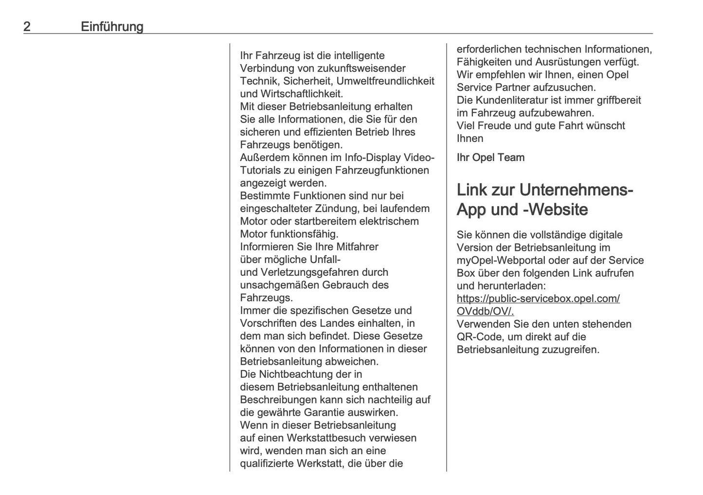 2025 Opel Mokka Owner's Manual | German