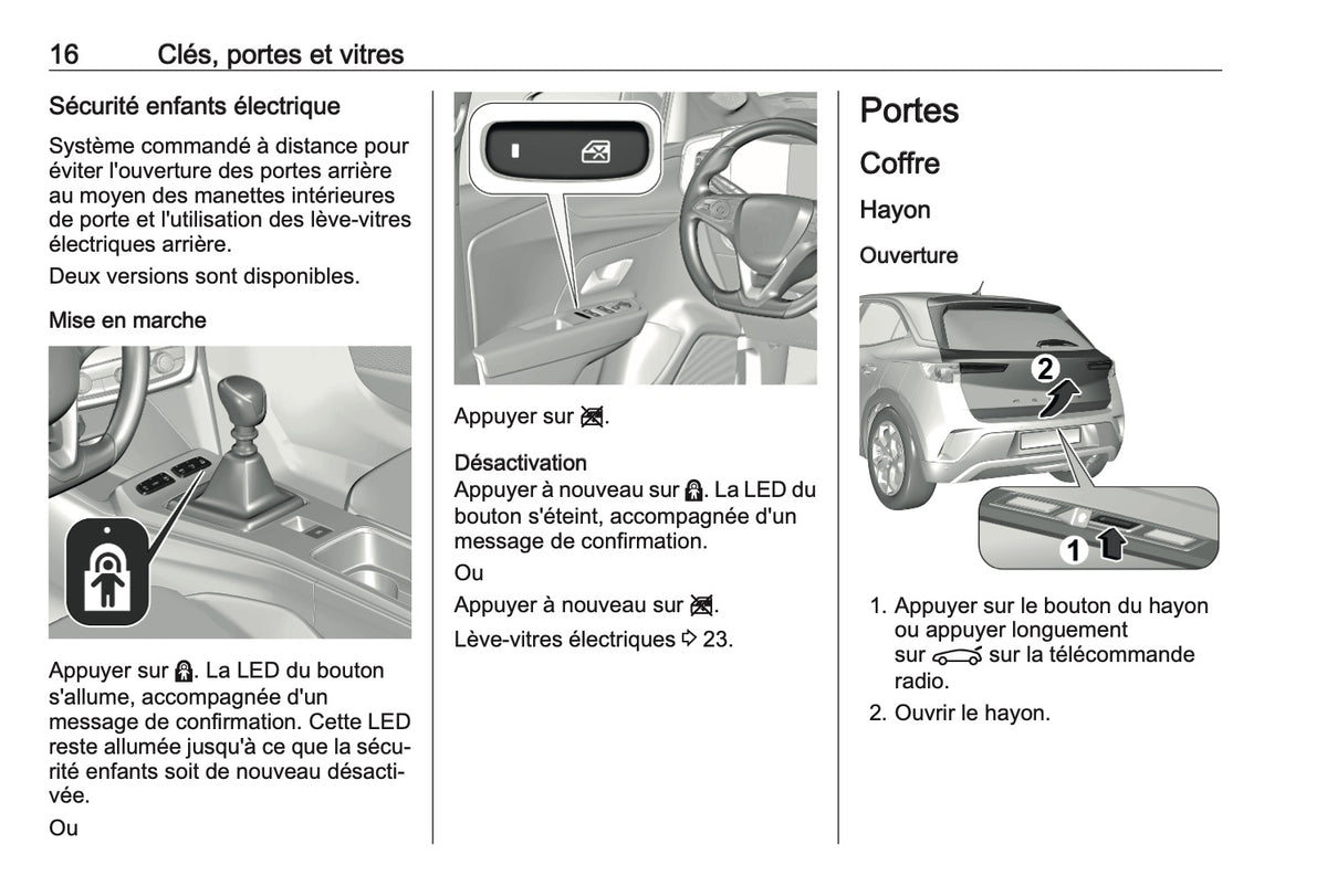 2023 Opel Mokka Owner's Manual | French