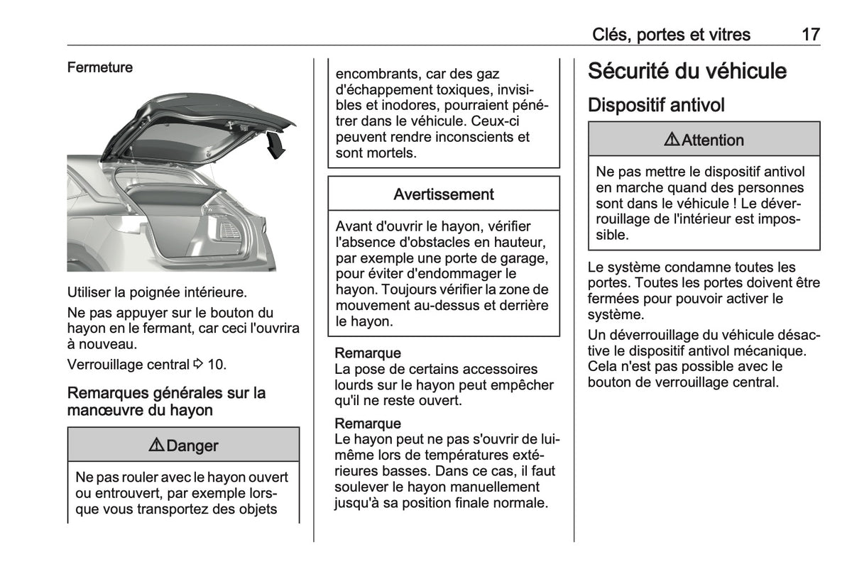 2023 Opel Mokka Owner's Manual | French