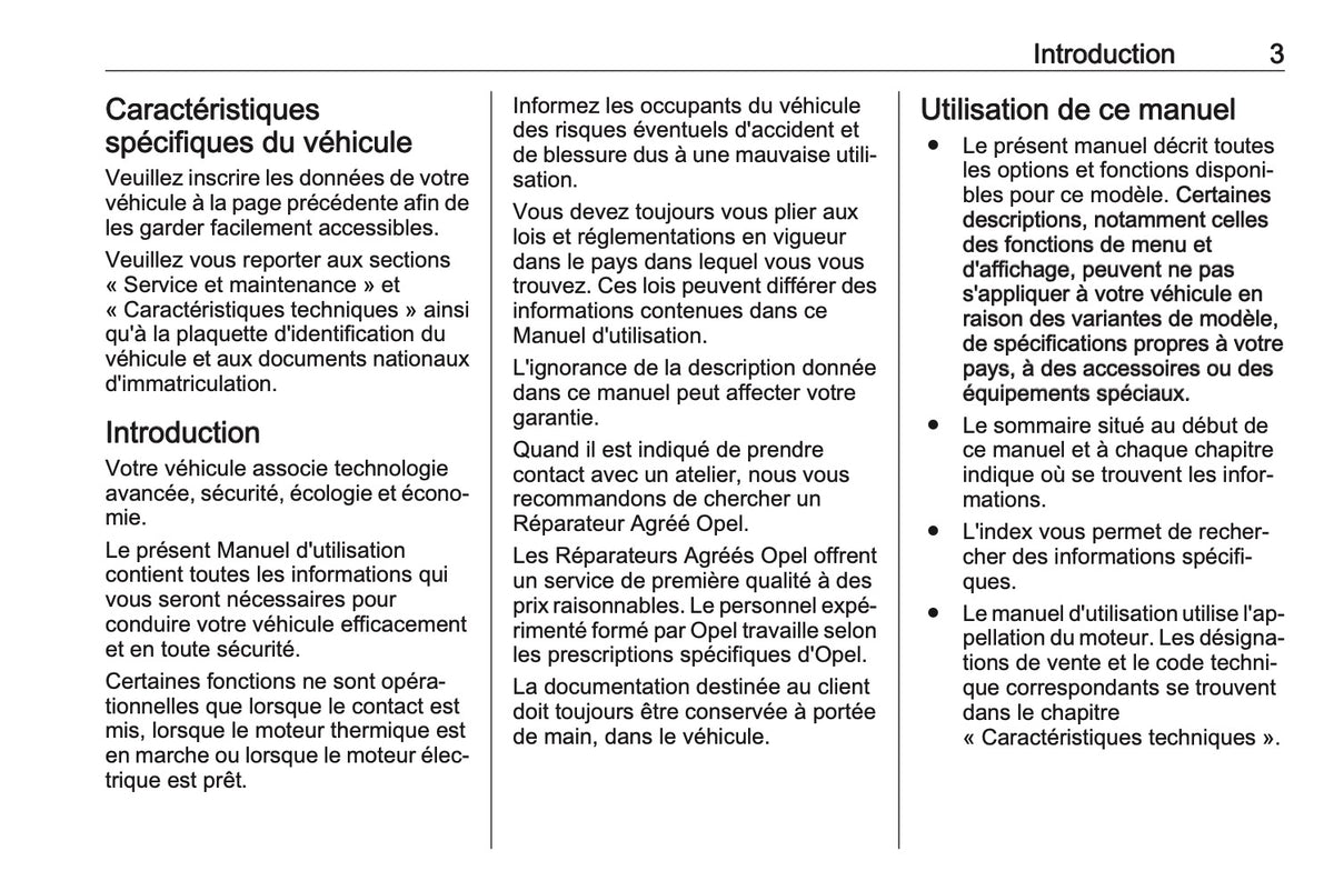 2023 Opel Mokka Owner's Manual | French