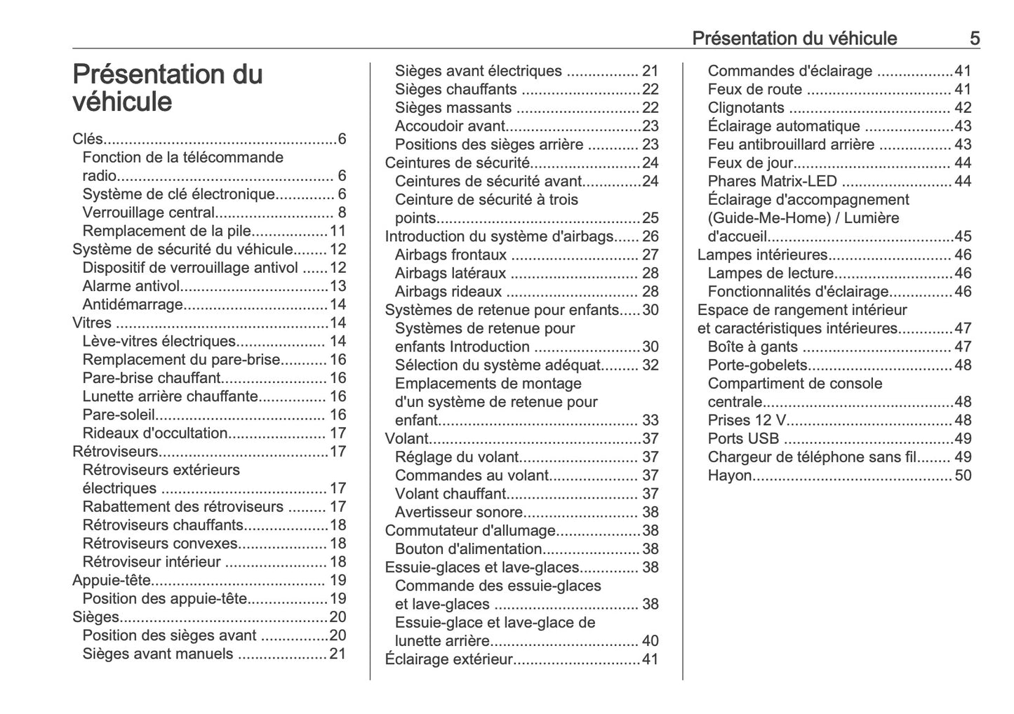 2025 Opel Mokka Owner's Manual | French