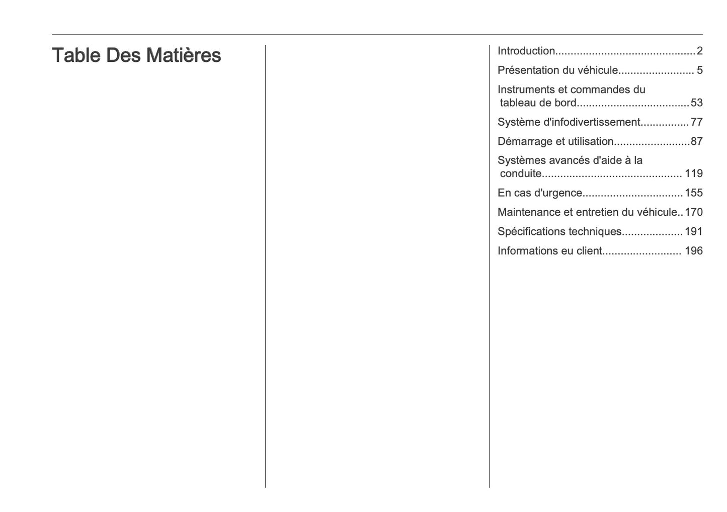 2025-2026 Opel Mokka Owner's Manual | French