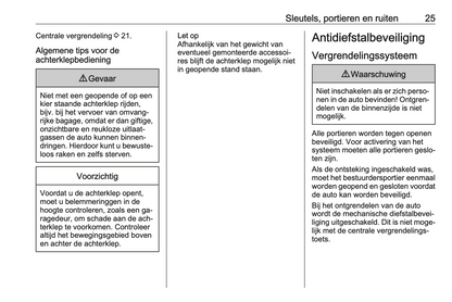 2015-2016 Opel Mokka Owner's Manual | Dutch