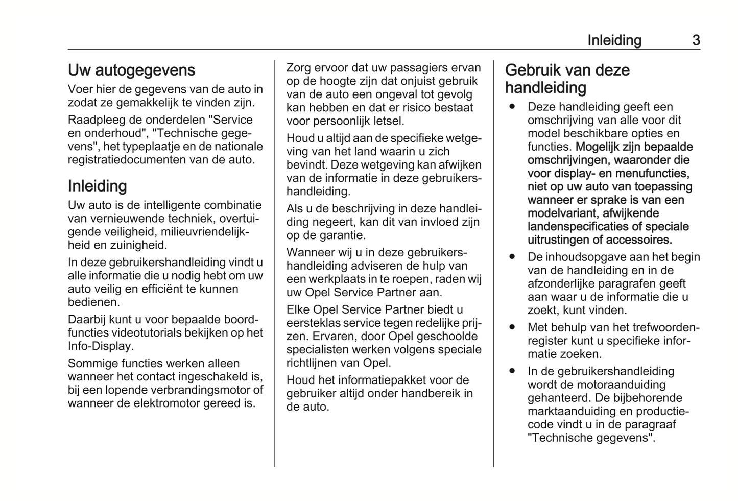 2024 Opel Mokka Owner's Manual | Dutch