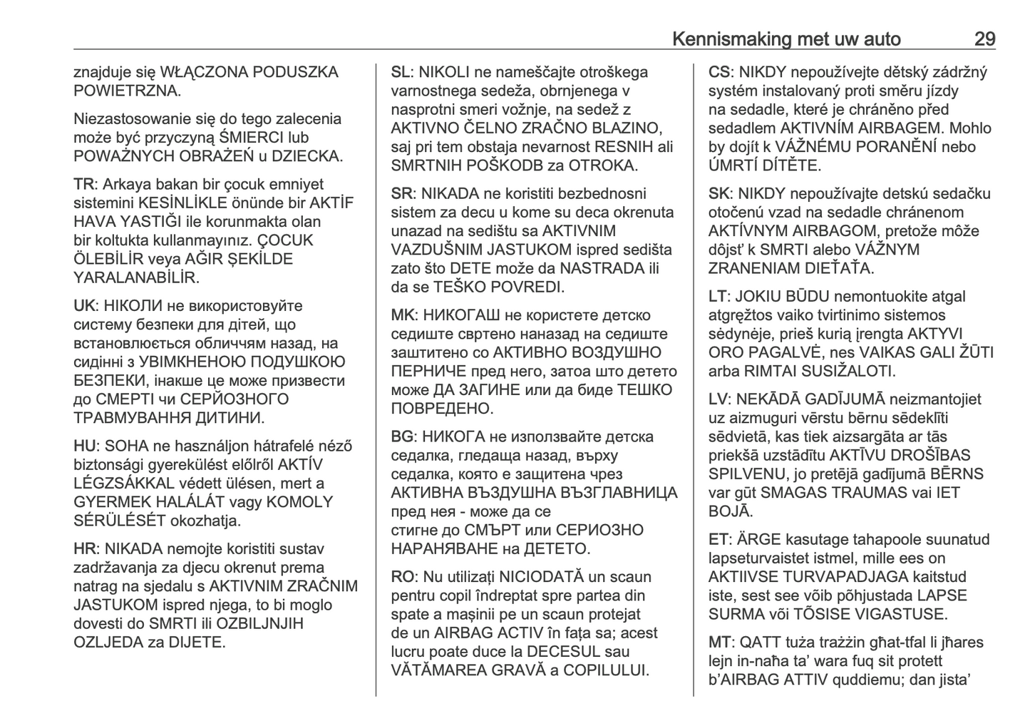 2024-2025 Opel Mokka Owner's Manual | Dutch