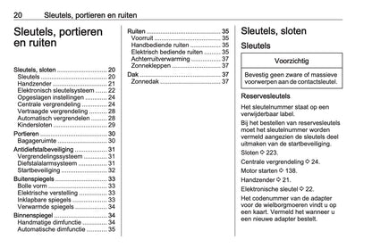 2019-2020 Opel Mokka X Gebruikershandleiding | Nederlands