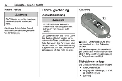 2023-2024 Opel Movano Owner's Manual | German