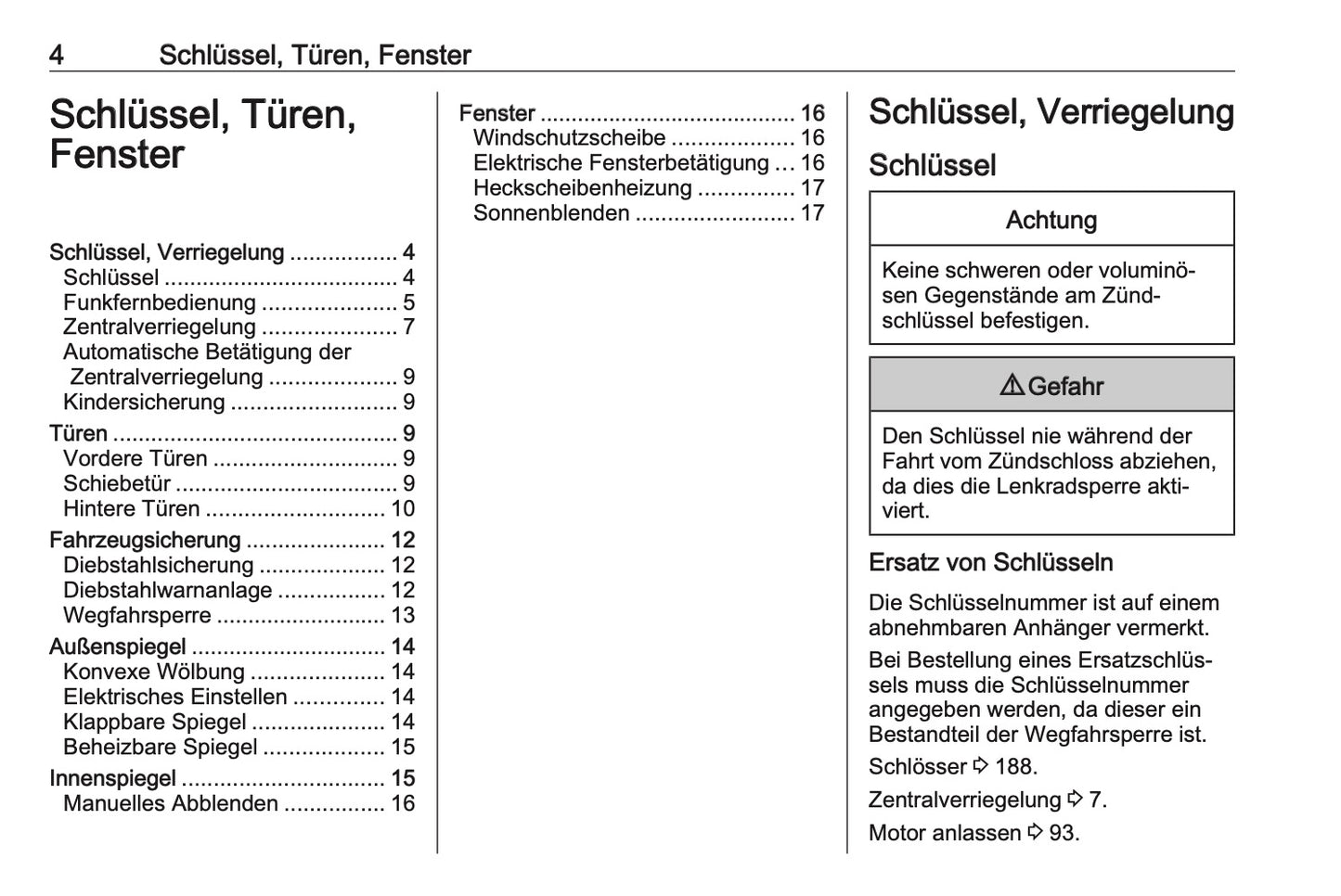 2023-2024 Opel Movano Owner's Manual | German
