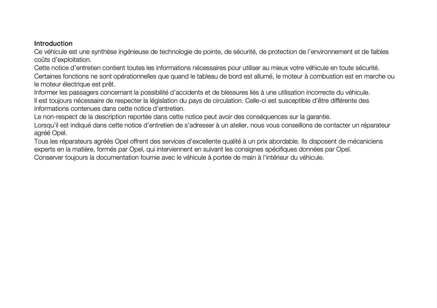 2025 Opel Movano Owner's Manual | French