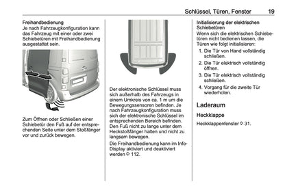 2023-2024 Opel Vivaro Owner's Manual | German