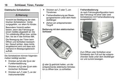 2024-2025 Opel Vivaro Owner's Manual | German