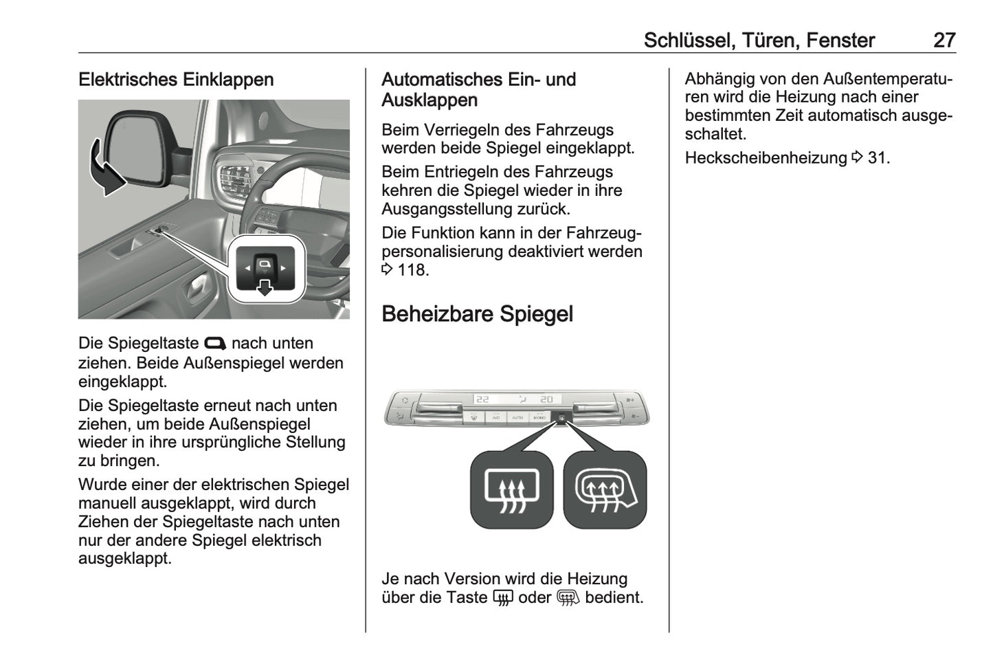 2024-2025 Opel Vivaro Owner's Manual | German