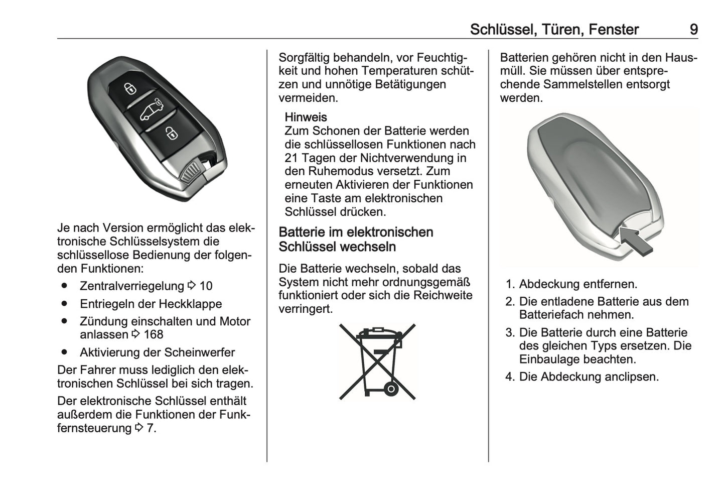2024-2025 Opel Vivaro Owner's Manual | German