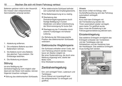 2025-2026 Opel Vivaro Owner's Manual | German