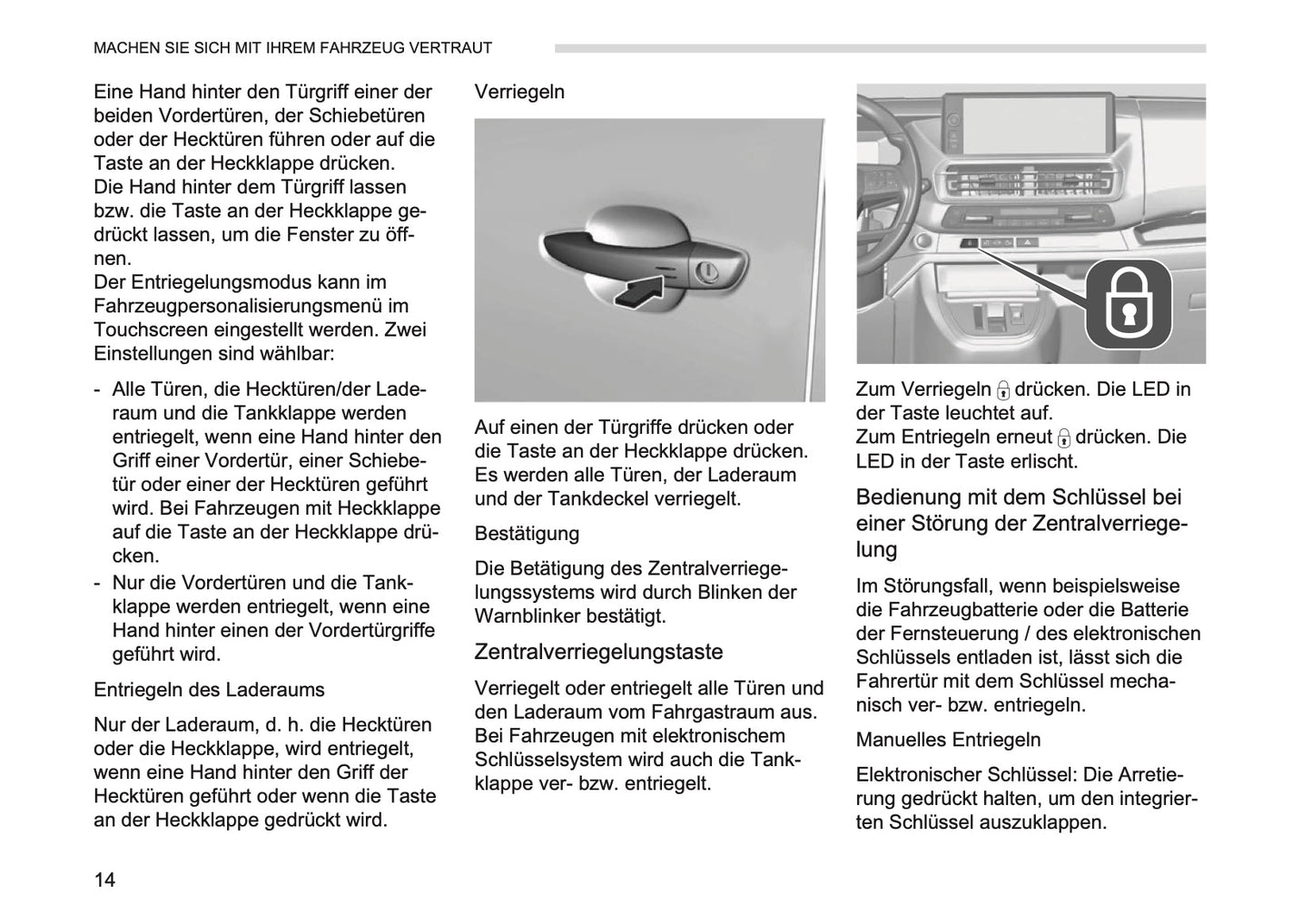 2026 Opel Vivaro Owner's Manual | German